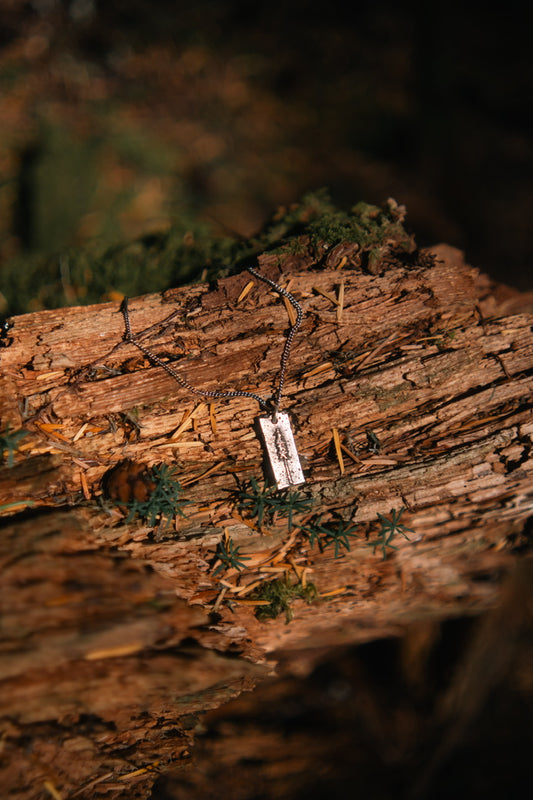Douglas Fir Pendant in Sterling Silver