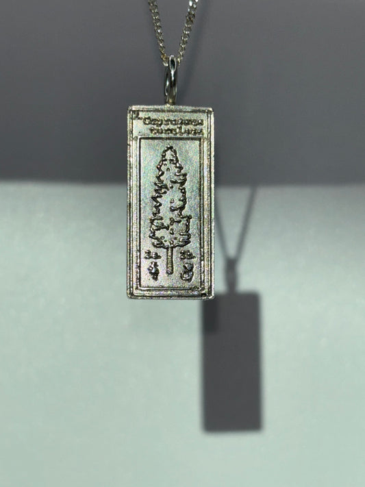 Himalayan Cypress Pendant in Sterling Silver