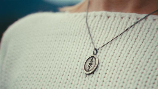 Sitka Spruce Pendant in Sterling Silver